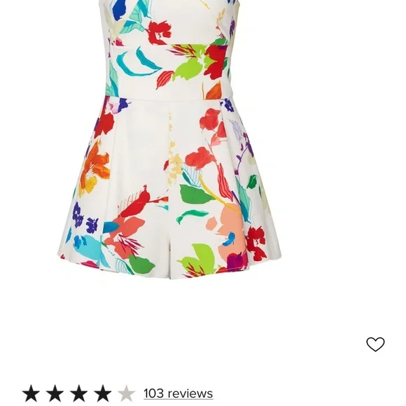 Black Halo Stretch Techno Emerson Romper - Picture 9 of 12